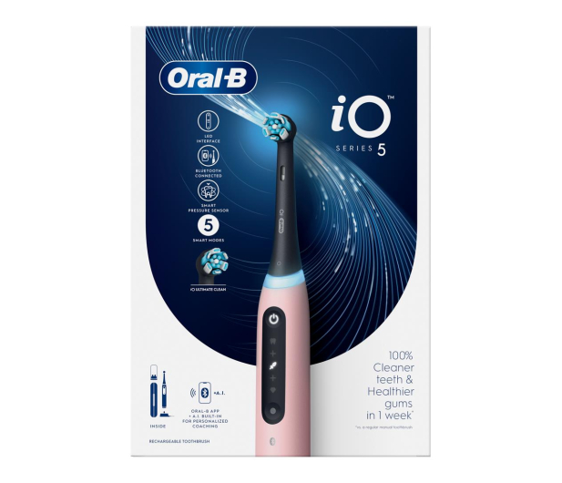 Oral-B Szczoteczka magnetyczna iO5 (różowa) - 1163007 - zdjęcie 3